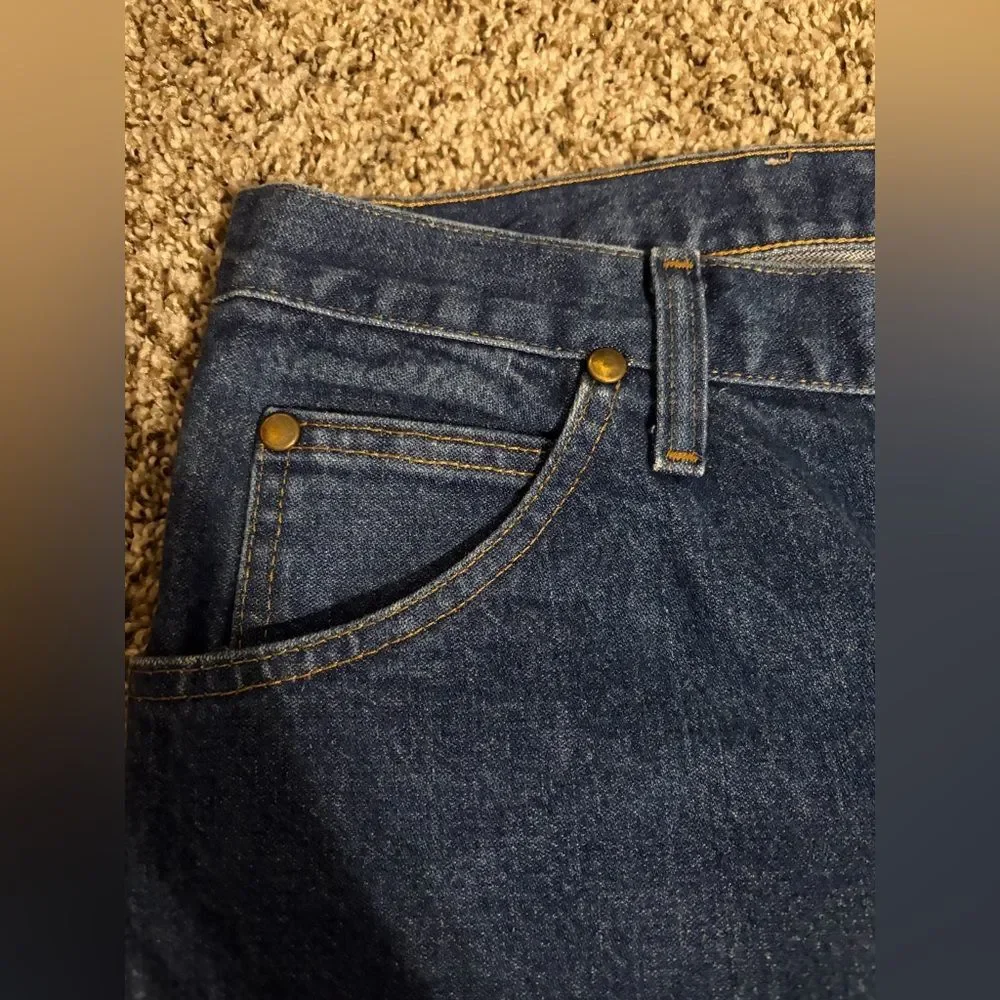 Wrangler Jeans 47MWZ Men's 40x34 Regular Fit Blue Denim